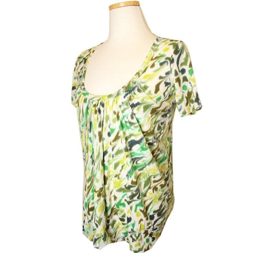 ISSEY MIYAKE Issey FETE Multi Shirred Cotton Asymmetrical Top 2 26807303