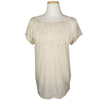 3.1 Phillip Lim Ivory Tassel Sleeveless Top XS 26807258