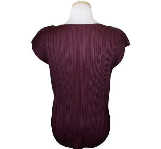ISSEY MIYAKE プリーツプリーズ パープル ノースリーブ トップス 4 33655550