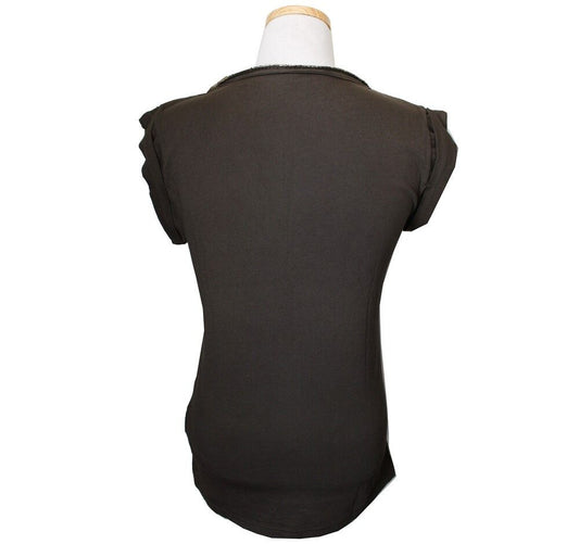 Dolce & Gabbana Gold Neckline T-Shirt 44 55 33755884