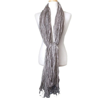 ARMANI Almani Collegioni Metallic Silver Seidenschal 33756088