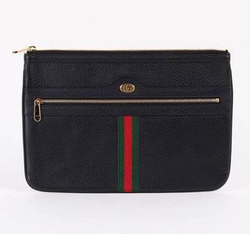 Gucci Ophidia Black Leather Clutch 517551 26582994