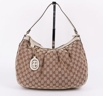 Gucci GG Jacquard White Hobo Shoulder Bag 232955 29942101