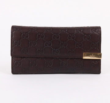GUCCI GG Cima Damen Langwallet Dunkelbraun 291099 29942137