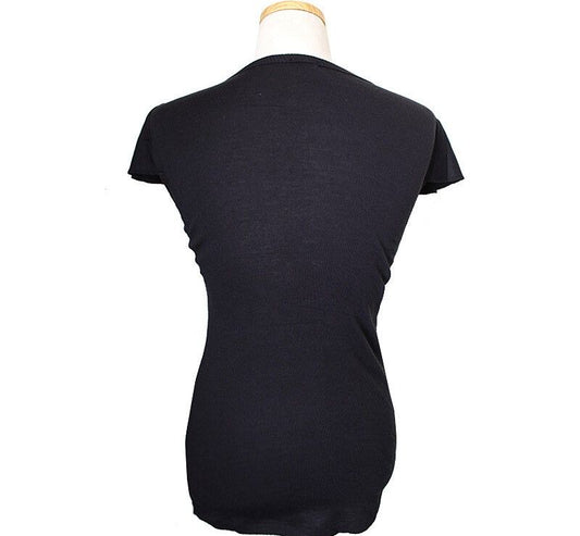 Joseph Black Cap Sleeve Button Top 44 33862227