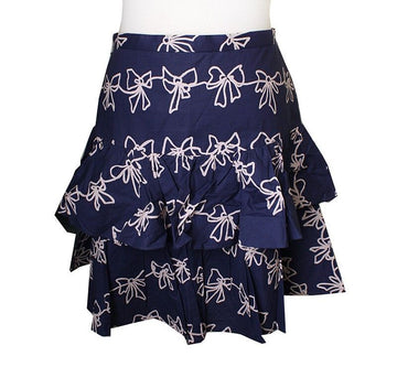 Marc Jacobs Navy Tiered Skirt 55 33862309