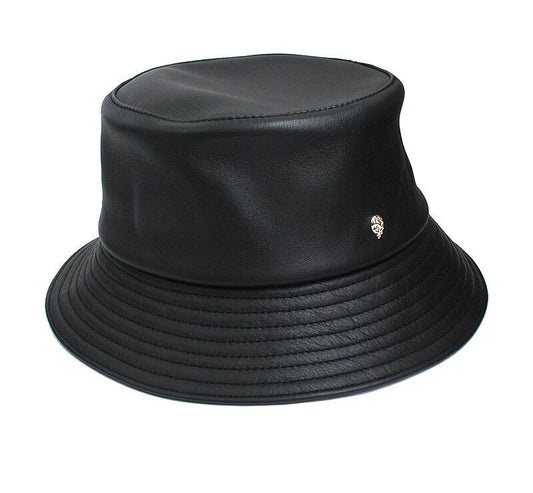 Helen Kaminski Black Lambskin Hat 12345 33862484