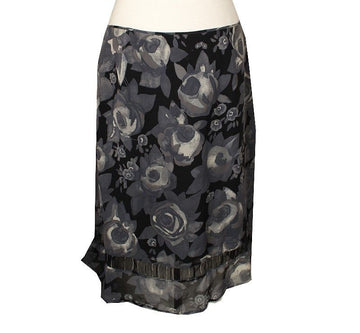 Other Brand Multi-Print Silk Skirt 66 26809567