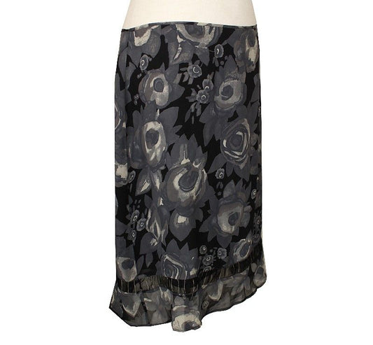 Other Brand Cerutti 1881 Multi-Print Silk Skirt up to 66 26809567