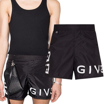 GIVENCHY 4G Logo Stickerei Schwimmshorts 004 34040802