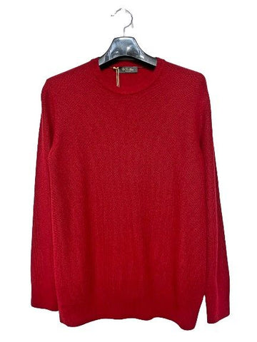 Loro Piana Red Cashmere Round Knit 34041911