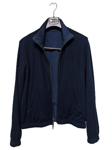 LORO PIANA ネイビー リバーシブル カシミヤ ウィンドブレーカー 7024582972 34042070