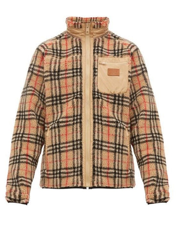 Burberry Wesley Vintage Check Fleece Jacket Oversized 8017136 1002 1000000754 34231839