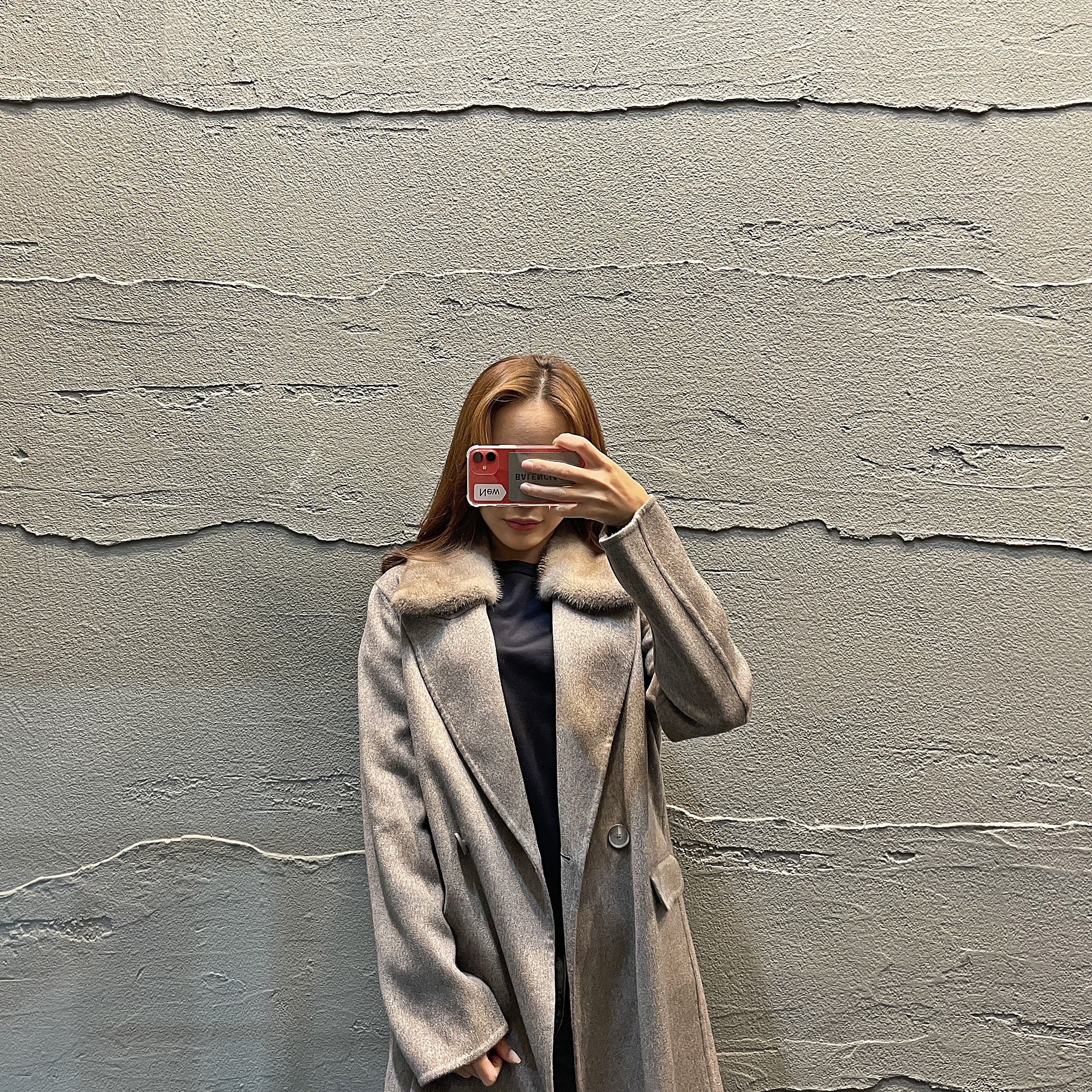 Fabiana Filippi F092 1219 Grey Mink Fur Coat 7030245156 34233175