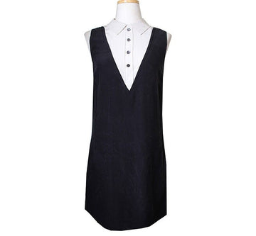 Marc Jacobs Mark by Mark Jacobs Silk Two-Tone Sleeveless Dress 55 34411499