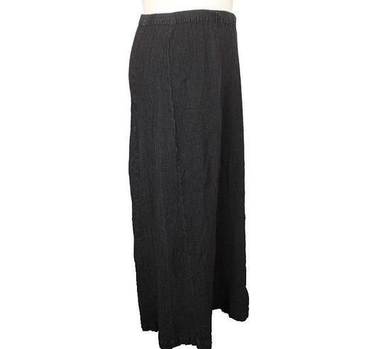 TSUMORI CHISATO Gray Crinkled Cotton Pleated Skirt M 26809321