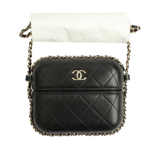 CHANEL ブラックゴールドアラウンドチェーンミニクロスバッグ 31 26966759