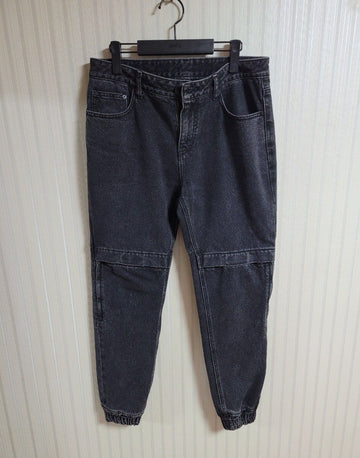 JUUN.J 48 schwarze Denim Velcro Joggerhose 29956727