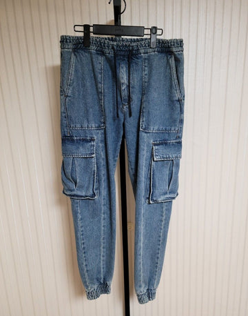 Juun.j 46 Blue Cargo Jogger Pants 27607450