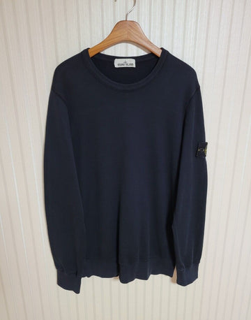 STONE ISLAND Schwarzes Logo-Patch Sweatshirt 30998096