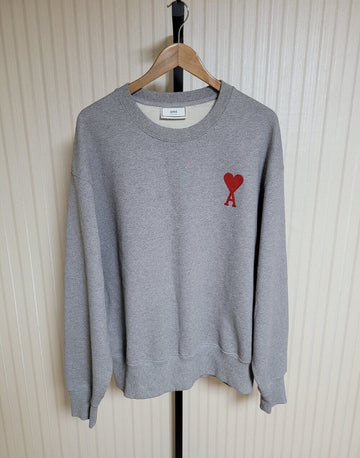 BALENCIAGA XL アミグレー ビッグハート 刺繍 スウェットシャツ 31480177