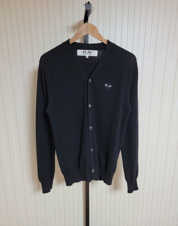 COMME DES GARCONS M Schwarzes Black-Wappen Herren Cardigan 25524891