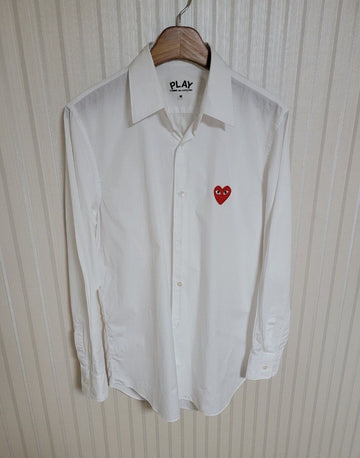 COMME DES GARCONS M ホワイト レッドワッペン 男性 シャツ 29956722