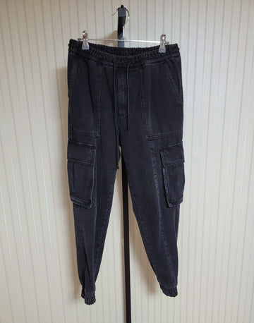 JUUN.J 44 21SS ブラックデニム カーゴジョガーパンツ 27006446