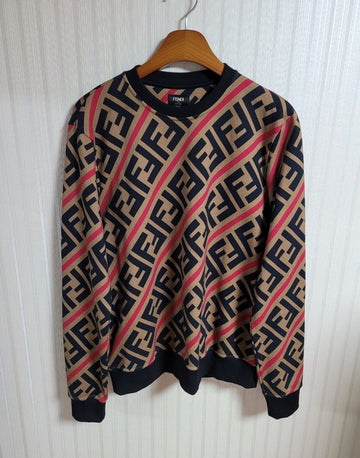 FENDI [M] FF Logo Baumwoll Sweatshirt FY0944 A7A9 29027890