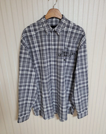 Juun.j 44 20SS Check Symmetry Embroidered Shirt 31897407