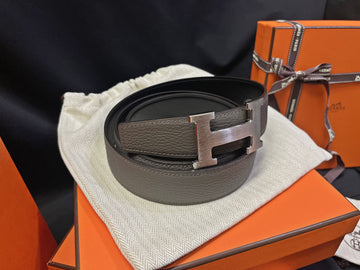 HERMES エタンリバーシブルベルト マットシルバーバックル ブラック 7115522451 35324092
