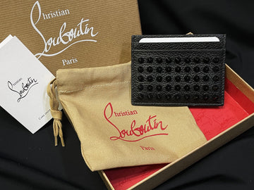 CHRISTIAN LOUBOUTIN クリスチャン・ルブタン ブラック カードケース 35324095