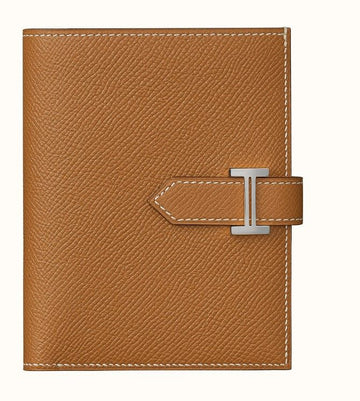 HERMES ベアーン コンパクト 二つ折り財布 ゴールド シルバー 7101984589 35324097