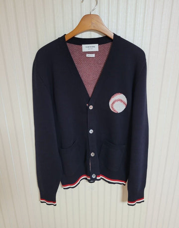 THOM BROWNE [3] ベースボールトリコロールカーディガン MKC274A 35400405
