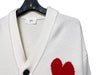 AMI White Logo Cardigan Women 7203502614 35409375 [P]