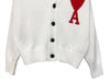 AMI White Logo Cardigan Women 7203502614 35409375 [P]