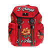 GUCCI Roter Canvas Floral Stickerei Rucksack 478327 8699 Unisex 35719125 [P]