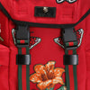 GUCCI Roter Canvas Floral Stickerei Rucksack 478327 8699 Unisex 35719125 [P]