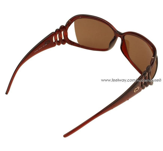 Escada Red Brown Square Sunglasses SES 101 35485378