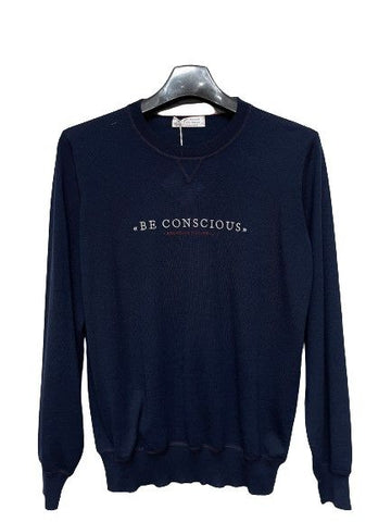 Brunello Cucinelli Navy Round Knit 35518081