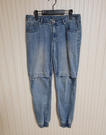 JUUN.J Jeans hellblau Reißverschluss Jogger Hose 46 35688316