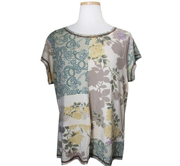 OILILY グリーン フラワー Tシャツ 55~66 35298828