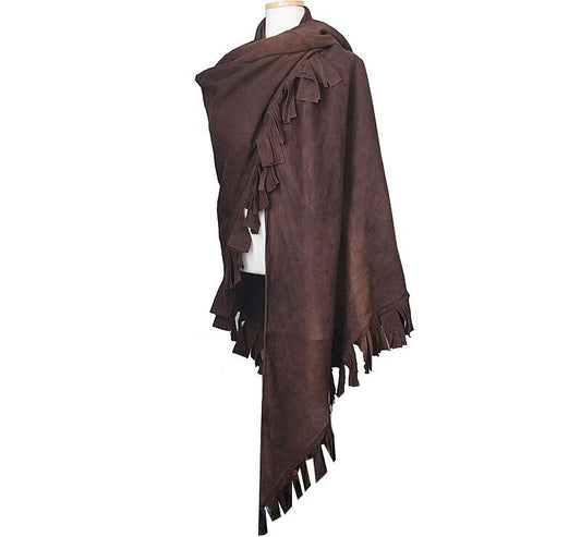 Salvatore Ferragamo Brown Suede Shawl 35695915