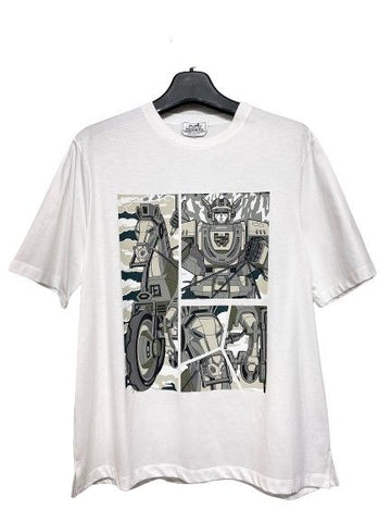 Hermes White Robot Round Short Sleeve 7246070537 35723579