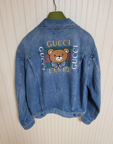 GUCCI 50 X カイ テディベア ロゴ デニムジャケット 29956729