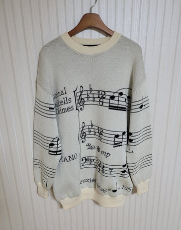 LOUIS VUITTON s S Intarsia Noten Oversized Wollpullover 30597365