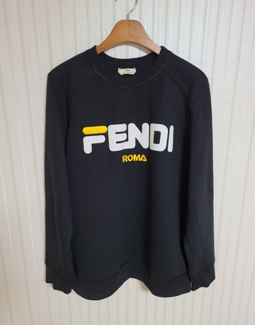 FENDI [L] Logo-Stickerei Sweatshirt FS7067 A5GM 35963912