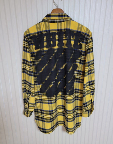 OFF WHITE イエロースプレーアローオーバーサイズシャツM 35963959