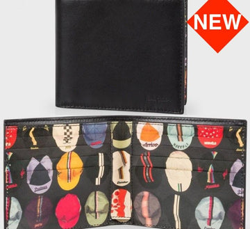 Paul Smith Cycling Cap Print Bi-Fold Wallet 30480488