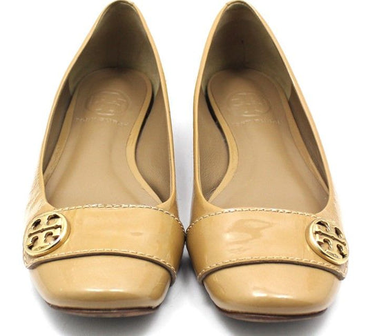 TORY BURCH Braune Lackleder Ballerinas 5.5M 28257251